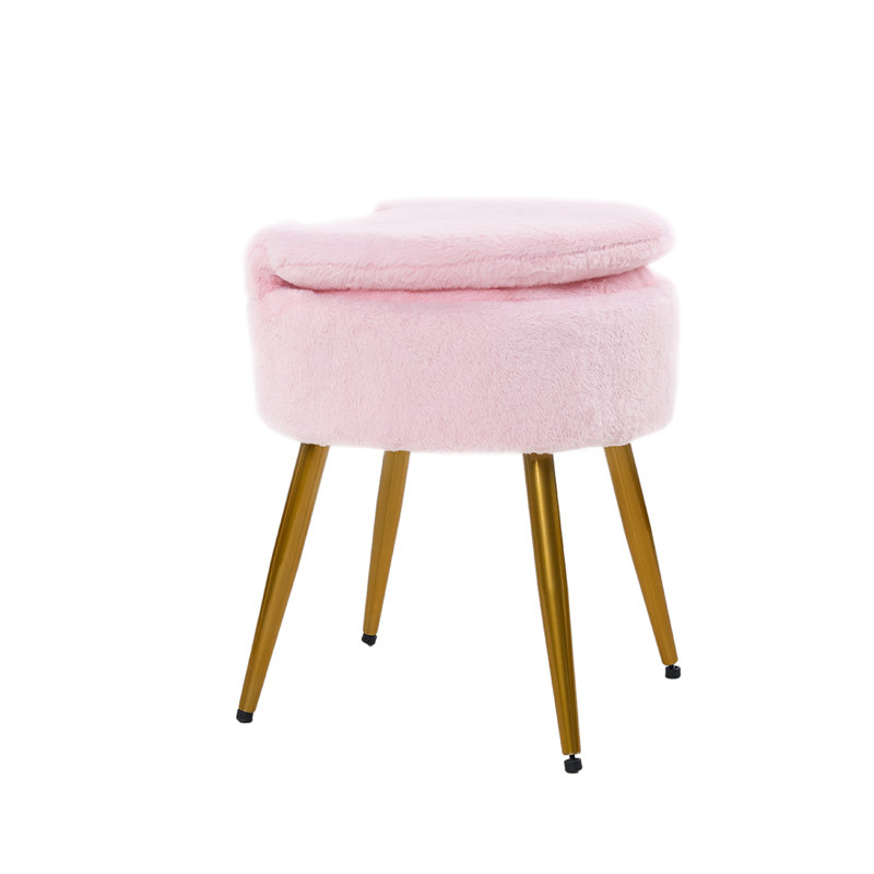 Accent Stool, Pink