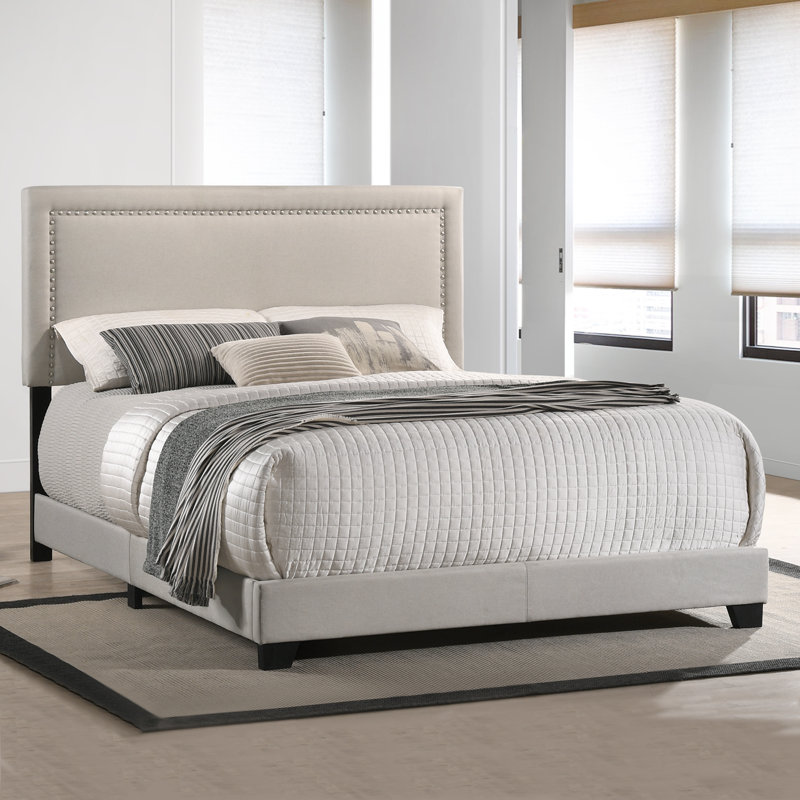 Menara Upholstered Low Profile Standard Bed, Queen