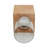 Natural Wood Solid Color Square Base Pillar Hurricane Candleholders-723364305