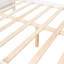 Lit de jour blanc avec pieds de soutien, structure robuste, pour la chambre à coucher et le salon, rangement supplémentaire inclus blanc, robuste et optionnel