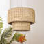 Luminaire suspendu en rotin 1 lumière Armenakis-891556619