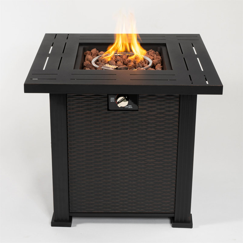 28Inch Square Fire Pit Table