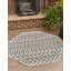 Tapis intérieur / extérieur gris clair Jaylah Southwestern-947103681