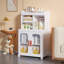 Armoire de rangement pliable avec tablettes, portes doubles transparentes et roulettes Abdullah