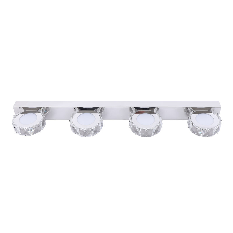 Éclairage pour meuble-lavabo rond à 4 lumières DEL