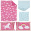 Nojo Rainbows and Unicorns 4 Piece Toddler Bedding Set