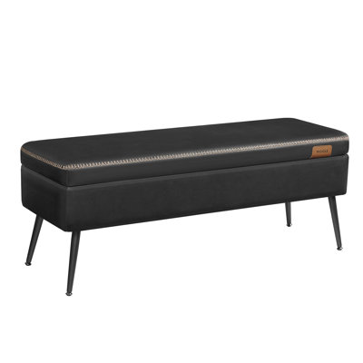 Leather Storage Bench by George Oliver