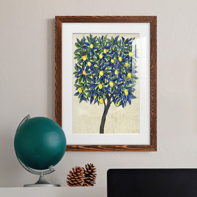 Lemon Tree Composition II Premium encadré mat - prêt à être suspendu