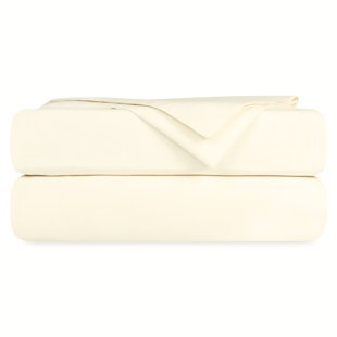 Ensemble de draps 100% coton tissé en percale de coton, 400 fils au pouce carré, certifié GOTS, lisse et anti-humidité