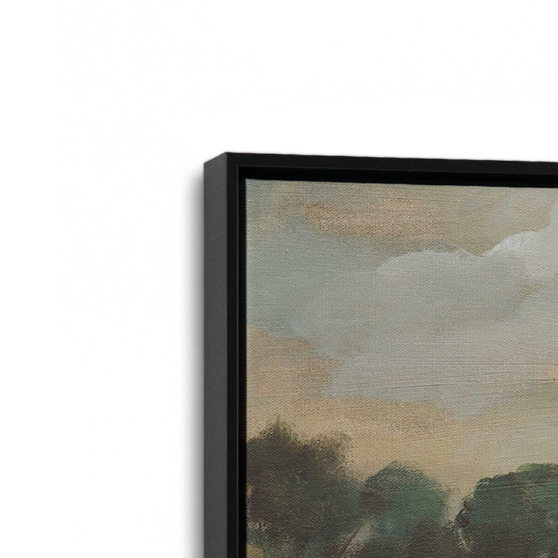«By the River Crop» par Sylvia Vassileva, reproduction d'art sur toile, Noir, Cadre flottant, H 24 po x l 32 po