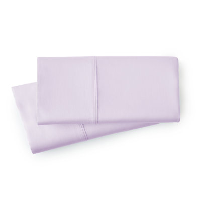 Ensemble de 2 taies d'oreiller Sweetbrier de Southshore Fine Linens, couleur lavande, 100 % coton à fibres longues, satin 300 fils, couleur unie, lavable à la machine, format Queen/Standard