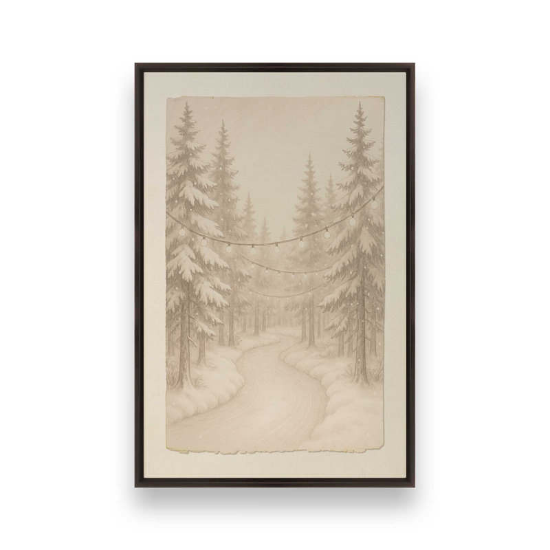 Impression sur toile Twilight Pathway, H 30,75 po x l 20,75 po, Chrome poli