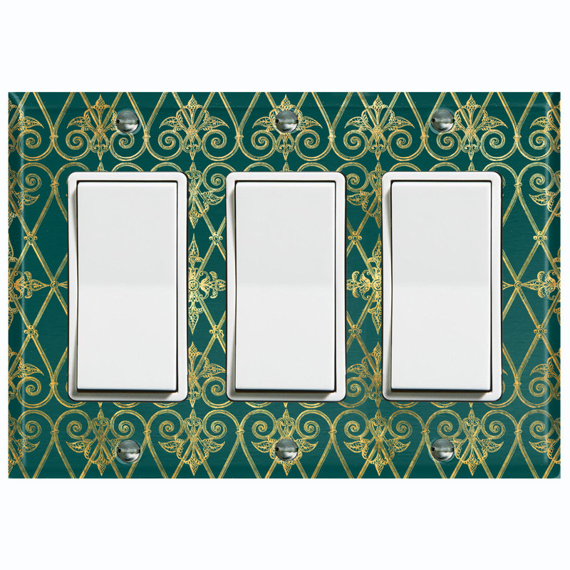 Patterned 3 - Gang Standard Wall Plate