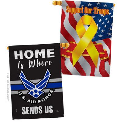 Decorative House Decoration Yard Banner 2-Sided Polyester/Polyester Blend 40 x 28 in. House Flag