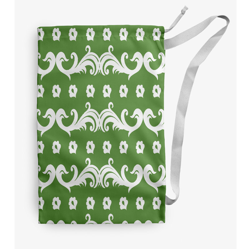 Fabric Laundry Bag with Handles, Medium (36" H x 28" W), Green