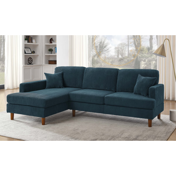 Nixon White Fabric 4-piece Modular Sectional