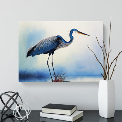 Heron Bird Watercolour Vol.2 - Wrapped Canvas