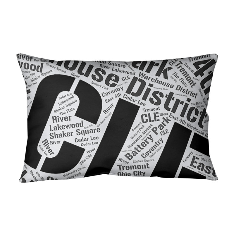 Coussin lombaire intérieur/extérieur cleveland, Noir, Non