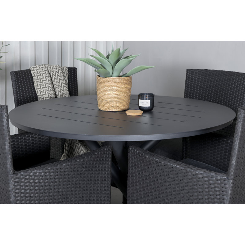Blotz Dining Set, Black