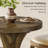 23" Solid Wood Pedestal Dining Table