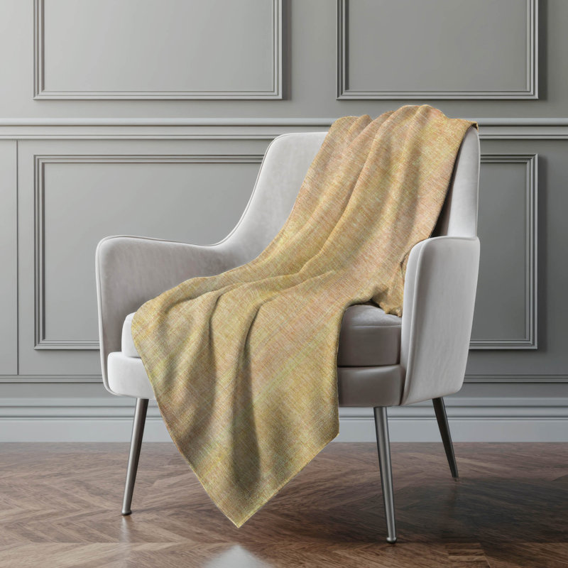 Addison Machine Washable Sherpa Striped Throw Blanket, Blush