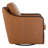 Grayton Oversized Geniune Leather Swivel Accent Chair-108739216