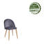 Chaise de salle à manger rembourrée en velours Kerstetter-1582373006-1582373000