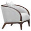 Chaise assortie Houston - galet / noyer
