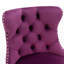 Tabourets de bar pivotants en métal mauve à hauteur réglable avec repose-pieds-129517049