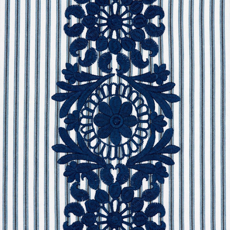 Joelle Stripe Fabric, Blue
