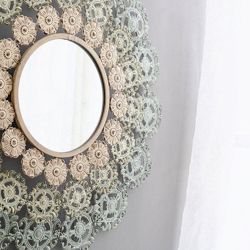 Miroir rond en fer