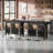 Modern 2-Tier Bar Table Footrest Home Bar Unit Corner Mini Coffee Bar Cabinet Kitchen Pub-1846060485