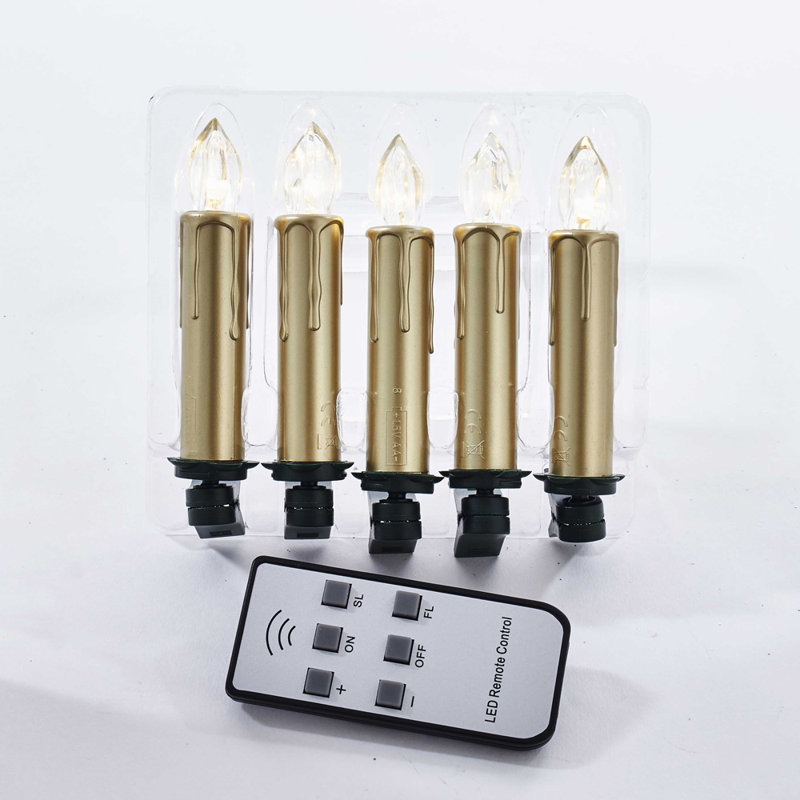 1.75'' Clip On Candle, Gold