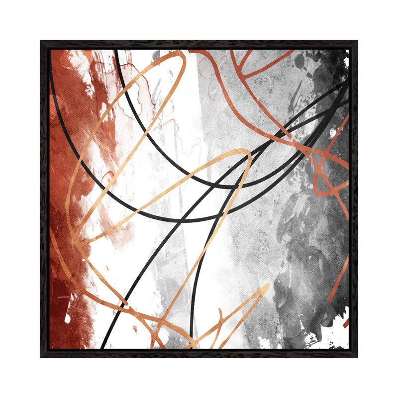 Rustic Moves by Milli Villa - Floater Frame Print on Canvas, Black Framed
