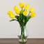 Concorde 21 po Arrangement de tulipes artificielles dans un vase en verre