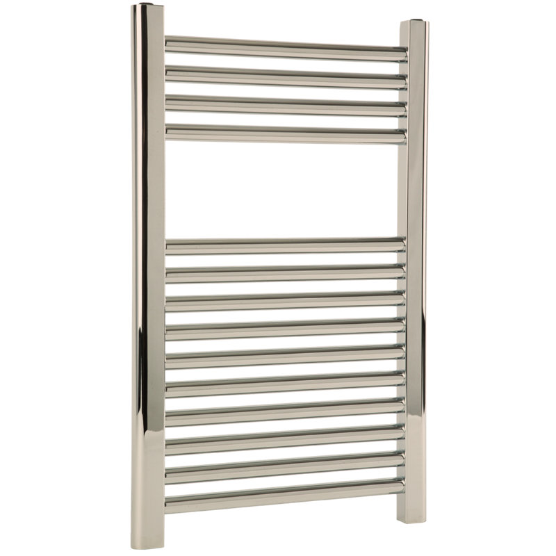 Denby Wall Mount Electric Towel Warmer, Polished Nickel, 27" H x 23.625" W x 5.19" D