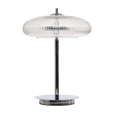 Ashwell Table Lamp with Ribbed Glass