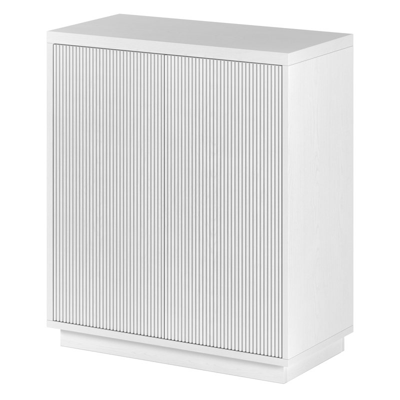 Armoire d'appoint rectangulaire large 27,75 po Warden, Blanc
