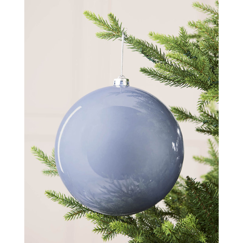21.8cm Polystyrene Bauble, 21.8 cm H x 20 cm W x 20 cm D, Ice Blue