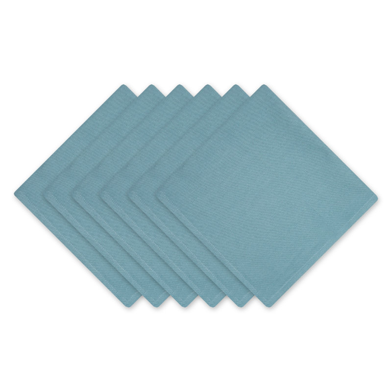 Reisman 100% Cotton Square Napkin, Light Blue