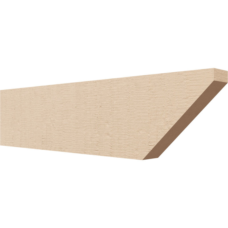 Queue de chevron Concord Woodgrain TimberThane, brun clair apprêté, H 6 po x l 24 po x P 2 po