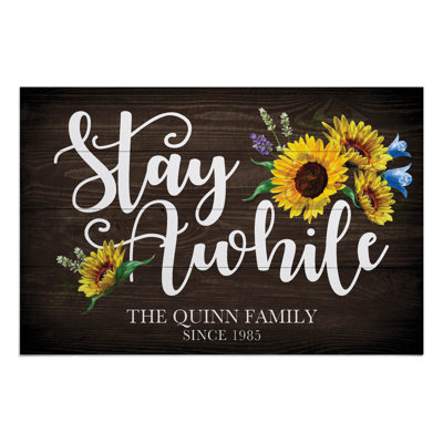 Huennefeld Non-Slip Floral Doormat