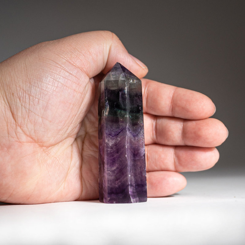 Rainbow Fluorite Point from Mexico (0.2134 lbs)