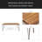 INDUSTRIAL WOOD AND METAL RECTANGULAR DINING TABLE