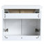 Meuble-lavabo de salle de bain avec lavabo en céramique - fixation murale 24 po, optimisation d'espace 24 po