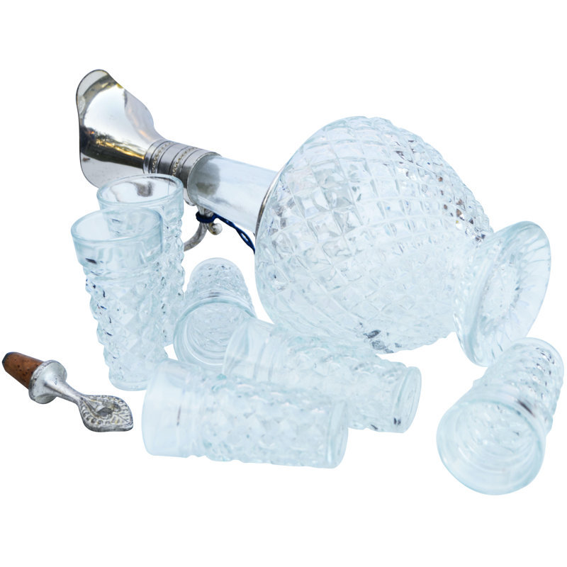 7 - Piece Glass Beverage Server Set