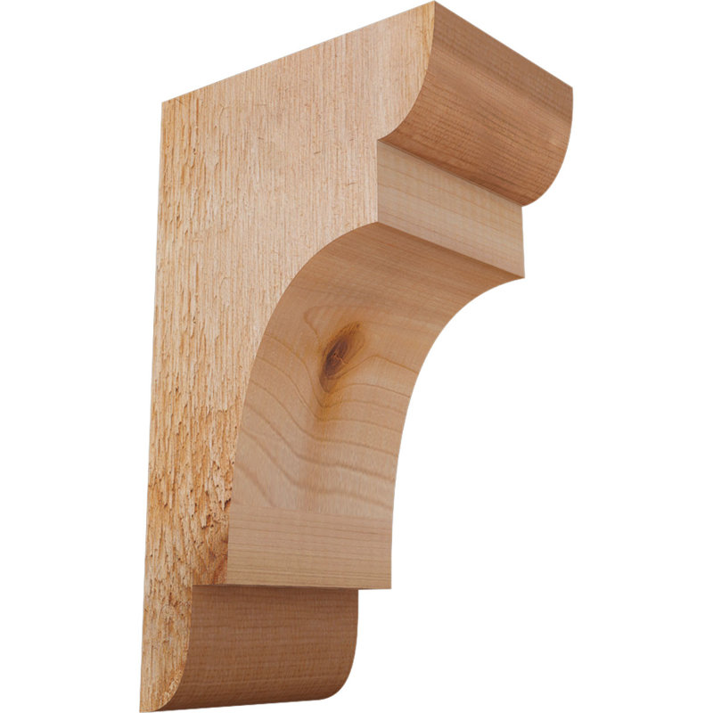 New Brighton Corbel, H 10 po x l 4 po x P 6 po, Cèdre rouge, Sciage brut