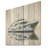 Art Nouveau Yacht In Miami - Coastal Boat On Wood Print-1707259136