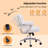 Hickson Swivel Tilting Faux leather Upholstered office chair with Lumbar Support-1891602981