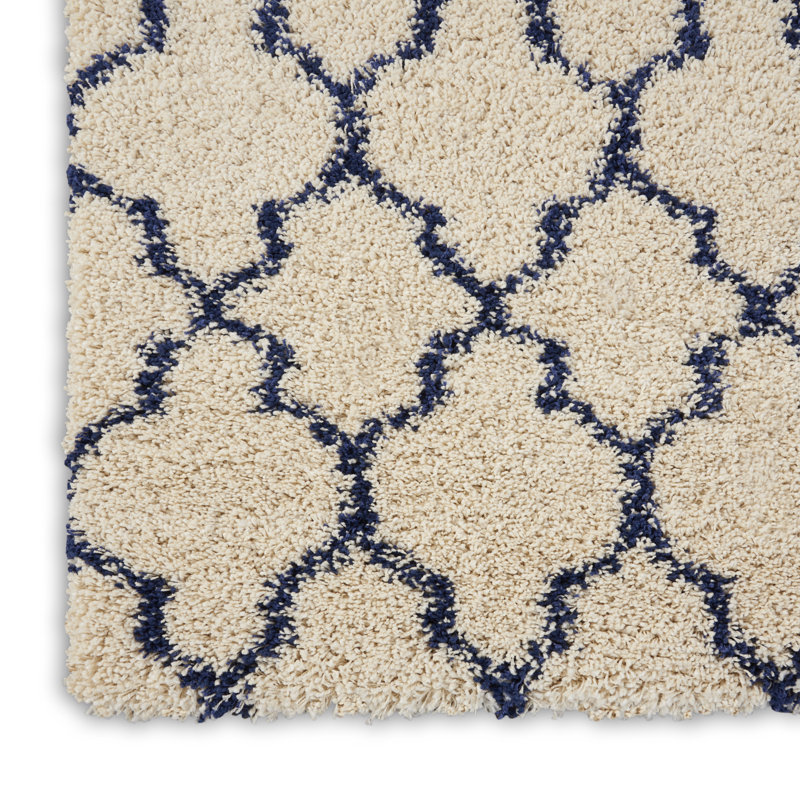Tapis ivoire à poils longs Sigrid, Rectangle 3 pi 11 po x 5 pi 11 po